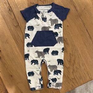 Bear Print Baby Romper